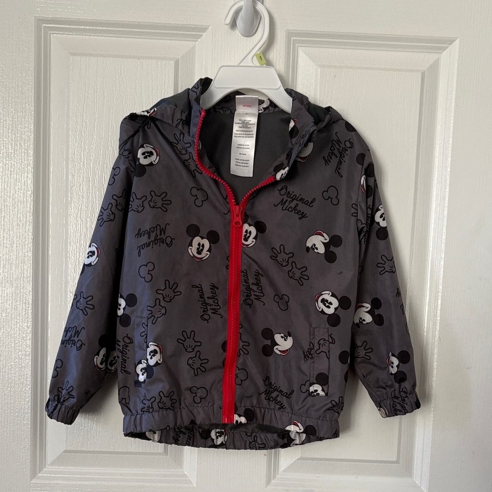 Disney Gray Kids' Jacket with Mickey Mouse Lining